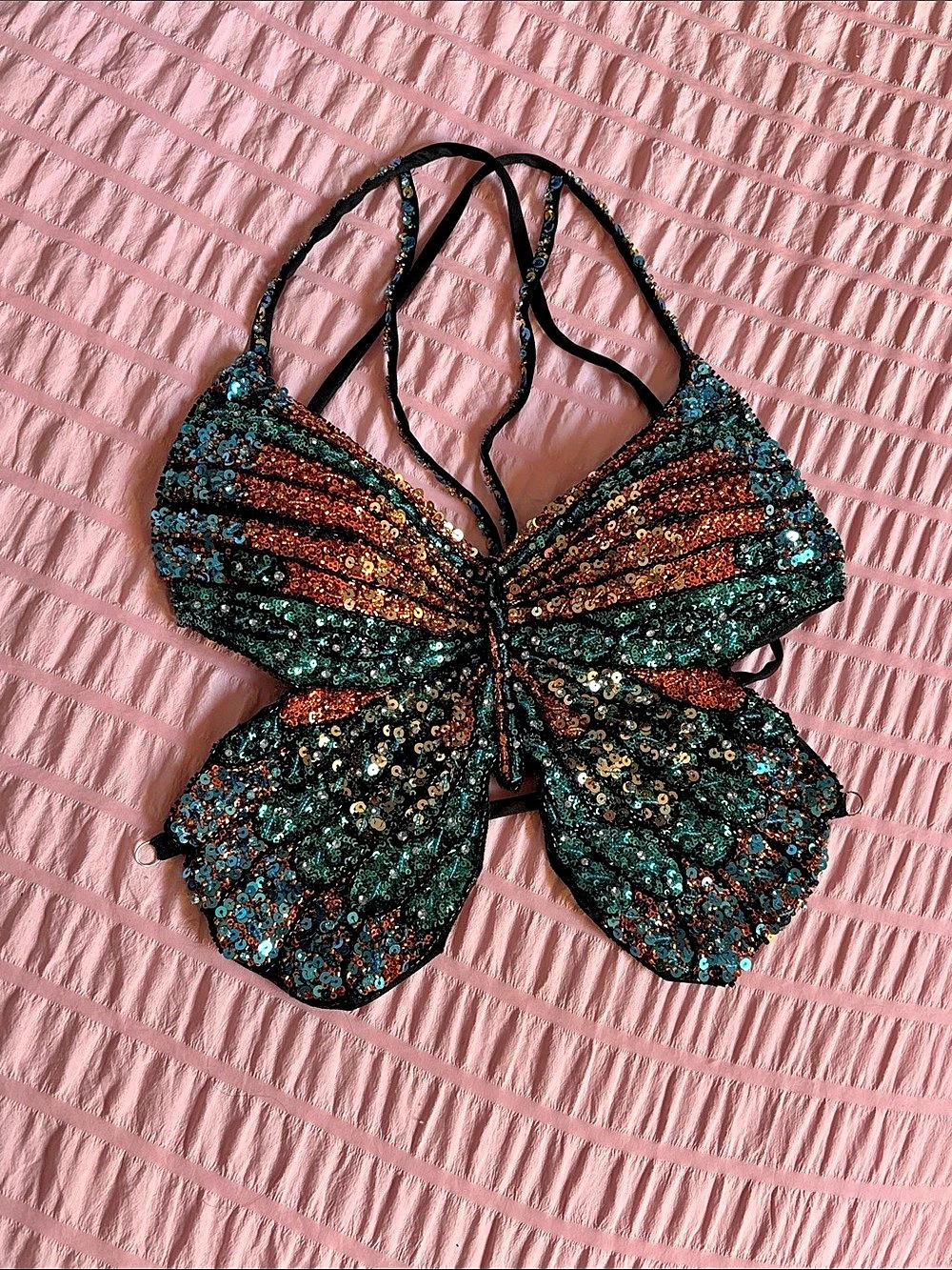 Butterfly Corset Tie Back Top